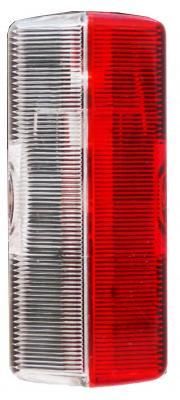 Ersatzglas für Umrissleuchte Jokon 12 V, Spl 07 rot/weiß