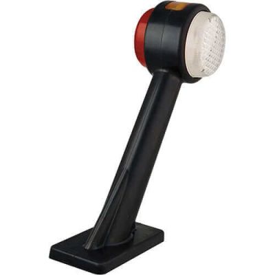 LED Autolamps Umrissleuchte | 193 x 166 x 66 mm | Rot/Weiß/Orange | Kabel 200mm | IP67 | 12/24V | CE ECE-R10 / R7