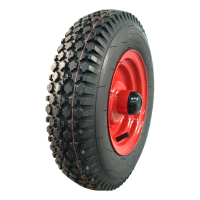 Kings Tire Luftreifen + Rad 4.80/4.00-8 V-6602 6Pr + 2.50Ax8H2 Et7 Kugellager Ø25 Nl88 70 N Stahl Rot