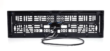 WAS Kennzeichenhalter + LED-Kennzeichenbeleuchtung 200cm Kabel mit offenem Ende 12-24V