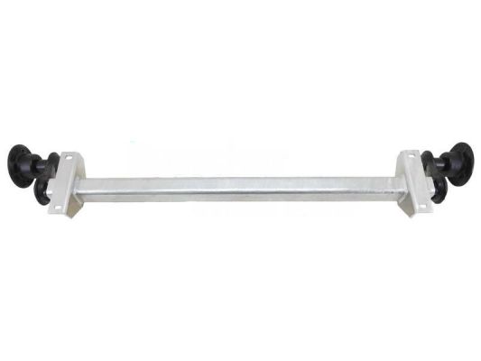 BWN 750 kg BWN/KNOTT -ECO ungebremste Gummifeder PKW Anhänger Laufachse VK60 | AS: 100x4 oder 112x5 | AM: 700-1400 mm