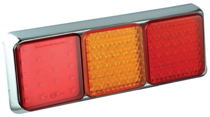 LED Autolamps LED-Kabel-Rückleuchte Universal | Bremslicht Blinker Nebelschlussleuchte Rücklicht | IP67 | 12/24 V | CE, ECE-R10 / R7 / R6 / R38