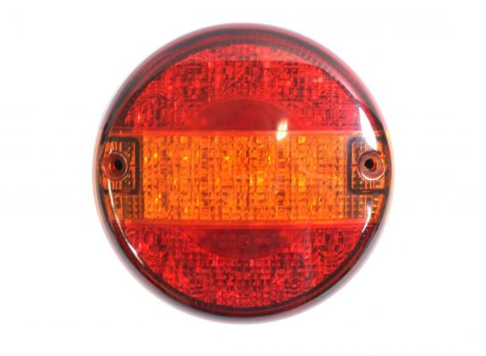Runde LED-Rückleuchte. Bbs. Li/Re. 12/24V