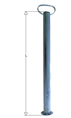 Stützfüße Ø 48mm, L=600 / 700mm verzinkt