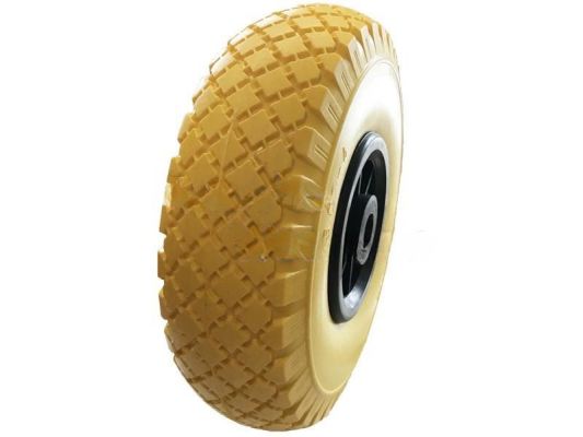 Rad 300*4" PU pannensicher Kunststofffelge + Lager