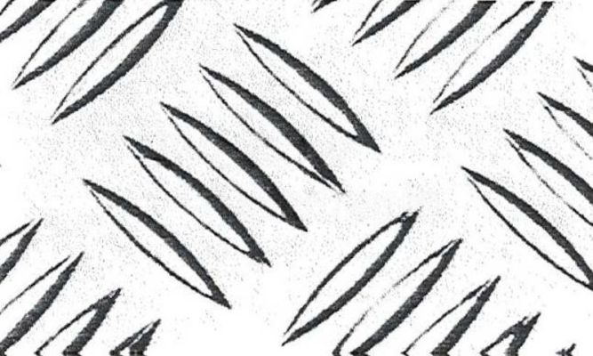 ALMG3 Diamant-Aluminium  Aufreißplatte 2.5*1.25*5/6.5mm
