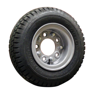 Narubb Luftreifen + Rad 5.00-8 S-7102 8PR ET0 94/140/5 89 A4 Stahl Silbergrau