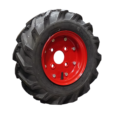 Kings Tire Luftreifen + Rad 4.80/4.00-8 (122/90-8) V-8501 4PR + 3.00D-8 Et0 60/100/4 44 A4 Stahl Rot