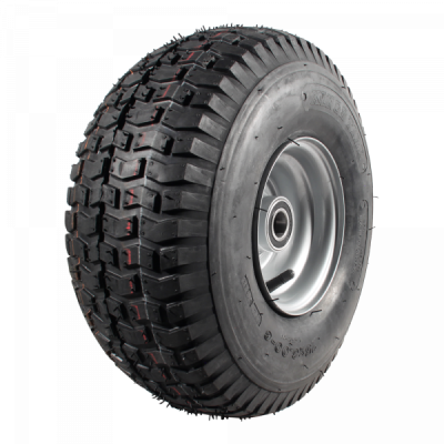 Narubb Luftreifen + Rad 13X5.00-6 S-2101 4PR 4.50Ax6 ET0 A3 Stahl Silbergrau