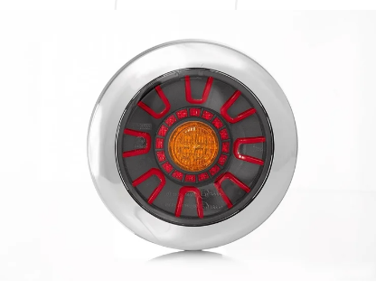 Fristom LED Darklook Rückleuchte Chrom