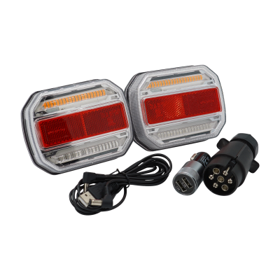 247 LED-Rückleuchtenset mit magnetischer Befestigung 24V kabelloser Can-Bus-Transmitter nur für 24V geeignet