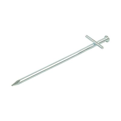 Felsbodenhering, Metall, mit angeschweißtem Querstift, 170 mm