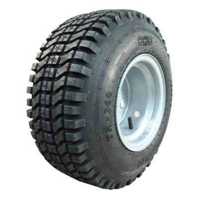 Novio Luftreifen + Rad 18X7.00-8 Tr-360 6Pr Et0 60/100/4 76 A6 Stahl Grau