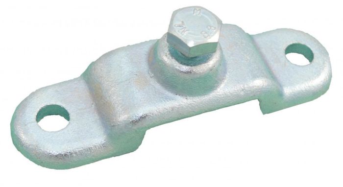 Gegenstück Flacheisen verzinkt 10X40 mit Stellschraube 10X25