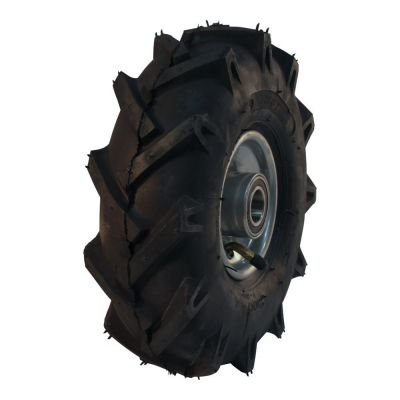 Kings Tire Luftreifen + Rad 3.00-4 V-8803 4Pr + 2.10X4H2 Et0 Nl75 Stahl Grau