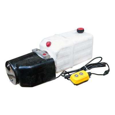 Novio Hydr. Kompaktaggregat DC12V-1.6KW 6L Kunststofftank Fernbedienung mit Kabel