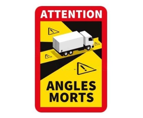 Toter-Winkel-Aufkleber Französisch Angles Morts