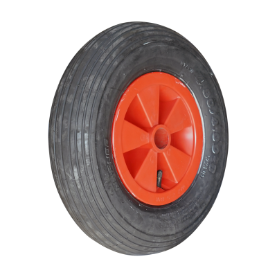 Narubb Luftreifen + Rad 4.80/4.00-8 S-2301 4Pr + 2.50Ax8 Et0 Rollenlager Ø20Mm Nl88 Kunststoff Rot
