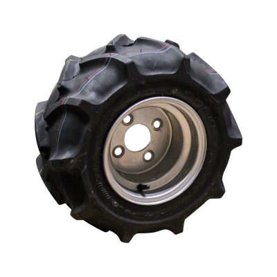 Duro Luftreifen + Rad 17X8.00-8 Di-1001 4Pr + 7.00Bx8H2 Et-2 60/100/4 A3 Stahl Silbergrau
