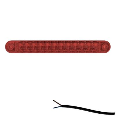 Fristom 3. Bremsleuchte Anschraubbar | 2 x 1mm² | Offenes Ende | 225 x 28 x 13mm | 12-24V DC