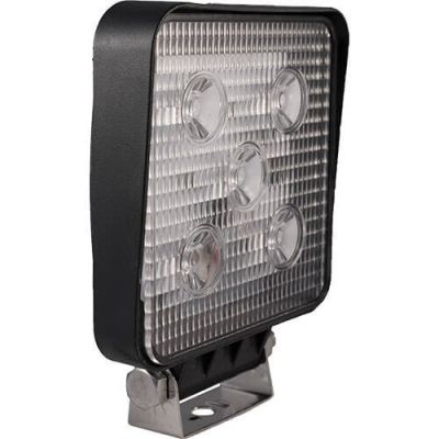 Tralert Arbeitsleuchte Ip68 5 X 3 Watt Bridgelux LED'S 400Mm Kabel Mit Deutsch-Stecker 9/33 V 15 Watt 1250 110 X 110 X 27,5Mm Breitstrahler Bei 12 Volt / 0,523A Bei 24 Volt / 0,338A Ce, Ece-R10 6 Lux@ 10M / 0,25 Lux@ 48M Weiß Graphen Schwarz Polycarbonat