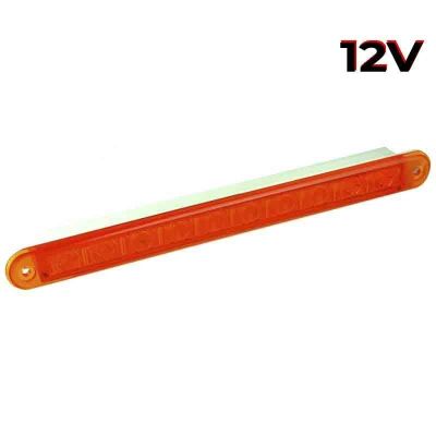 LED Autolamps LED-Blinkleuchte Slimline mit gelber Linse | 12V | 40Cm. Kabel