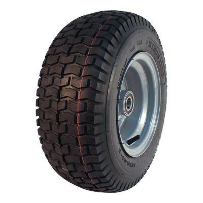 Kings Tire Luftreifen + Rad 16X6.50-8 V-3502 4Pr + 5.50Ax8H2 Et0 Nl90 Stahl Grau