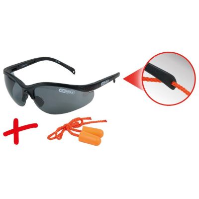 Kstool Schutzbrille schwarz. mit Ohrstöpseln