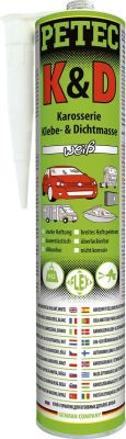 Petec Karosseriekleber und Dichtstoff. weiß. 310 ml Kartusche