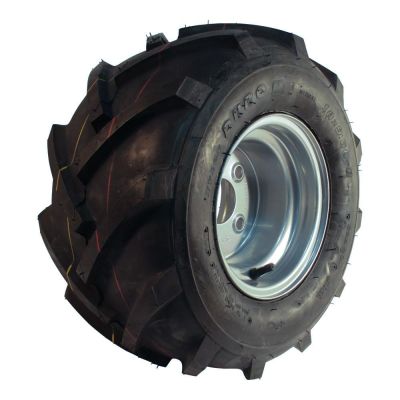 Duro Luftreifen + Rad 18X9.50-8 Hf-255 4Pr + 7.00Bx8H2 Et0 60/100/4 A3 Stahl Grau