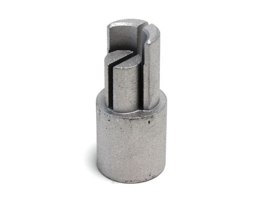 Adapterstück Edelstahl. unten D = 34. für 27' Planenrohr
