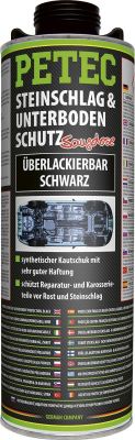 Petec Steinschlag- und Unterbodenschutz. überlackierbar. schwarz.