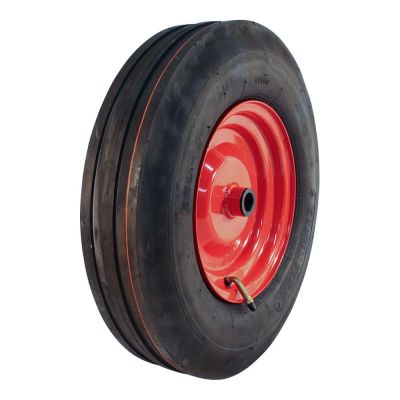 Kings Tire Luftreifen + Rad 4.80/4.00-8 V-8502 4Pr + 2.50Ax8 Et0 Rollenlager Ø25 Nl100 Stahl Rot