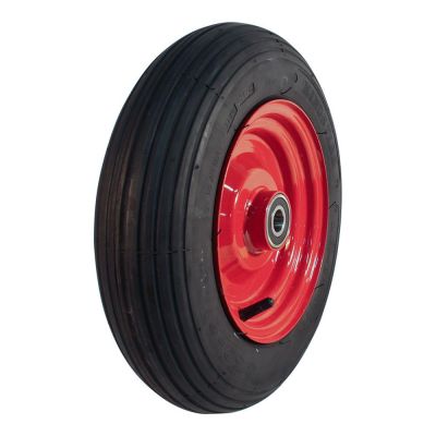 Kings Tire Luftreifen + Rad 3.50-8 V-5501 4Pr + 2.50Ax8 Et0 48 A3 Stahl Rot