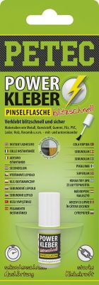Petec Power Glue. Sb Card Pinselflasche. 4 G
