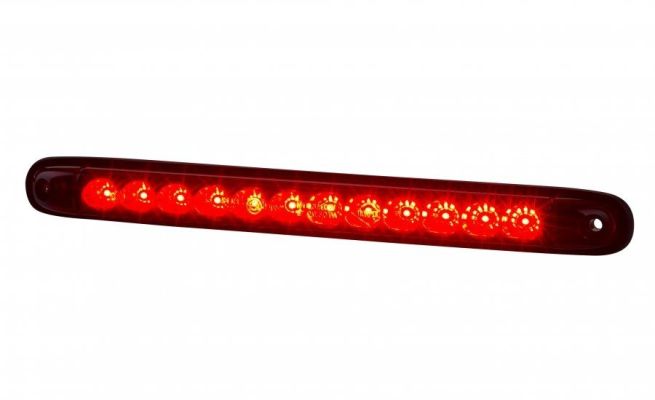 Tralert Rückleuchte Universal | 100cm Kabel | 257 x 27 x 20mm | Aufbau | Bremslicht Blitzlicht Rücklicht | 230mm | IP68 | 12/24 V | CE, ECE-R10 / R7