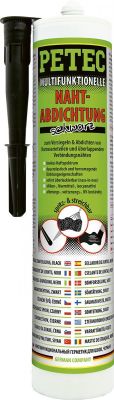 Petec Multifunktionale Nahtabdichtung. schwarz. 310 ml