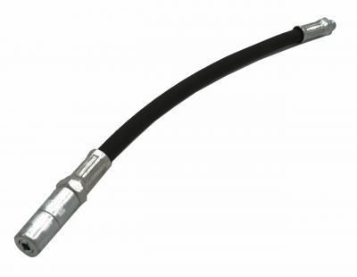 Verstärkter Schlauch 300 mm. 1000 bar M. 4-Backen-Hydraulikmundstück
