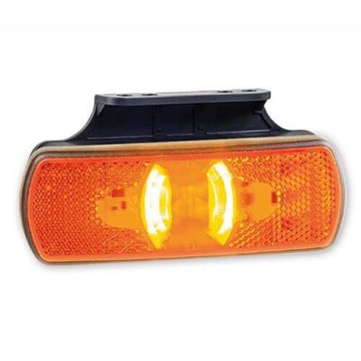 Tralert Seitenmarkierungsleuchte Kabel 500Mm 122 X 60,5 X 19Mm 49 / 29,5Mm Ip68 12/24V Orange Orange Ce, Ece-R10 / R7 / R6-Cat5 / R3