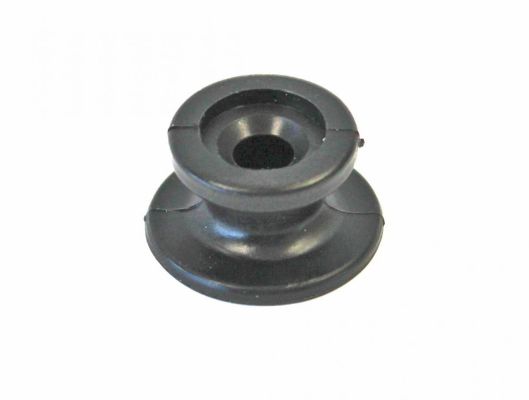 Runder Kunststoffknopf Ø 24 mm. schwarz