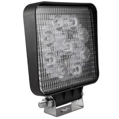 Tralert Arbeitsleuchte Ip68 9 X 3 Watt Bridgelux LED'S 400Mm Kabel Mit Deutsch-Connector 9/33 V 27 Watt 1710 110 X 110 X 27,5Mm Breitstrahler Bei 12 Volt / 0,62A Bei 24 Volt / 0,33A Ce, Ece-R10 18 Lux@ 10M / 0,25 Lux@ 83M Weiß 60 Grad Graphen Schwarz Polycarbonat