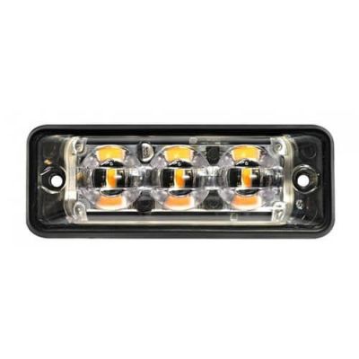 Tralert Ultraflacher Slimline LED-Blitzer | 3 LED'S | Amber | 10-30V