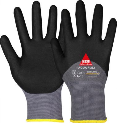 Sicherheitshandschuh Padua Flex. mit Nitrilschaum beschichtet