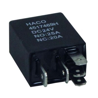 HACO Mini-Relais no/nc 24V 20A. passend für Bär. Sörensen. Dautel. MBB