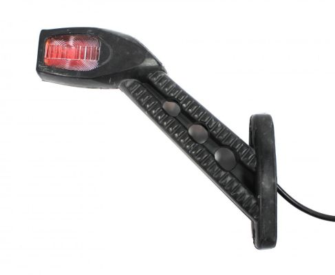 Umrissleuchte klar/rot 24V + Seitenmarkierung rechts. 0.5 m Kabel
