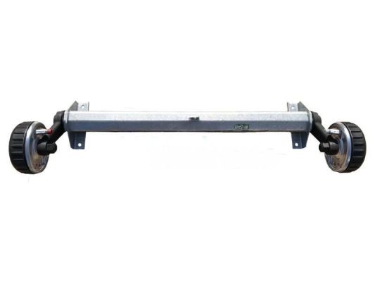 AL-KO 1350 kg B-1200-6 SPECIAL 10-12" Räder Euro Plus Compact Gummifederachsen | Radbremse 2051 | 112*5 | Auflagemaß L250