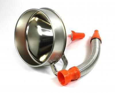 Trichter - Blech. Ø 200 mm mit Metallschlauch