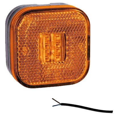 Fristom Led-Markierungsleuchte | 62 x 62 x 17.5/27 mm | 12-24V | 50cm Kabel