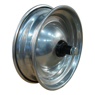 Novio Rad 2.50Ax8 Et0 Ø17 Stahl Silbergrau Schubkarrenachse Länge 122Mm