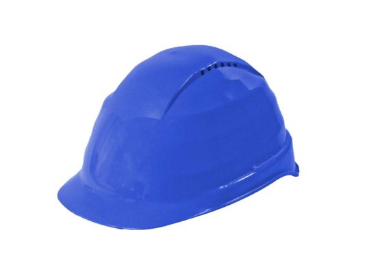 Schutzhelm. blau
